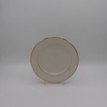 Ivory Bread & Butter Plate with Gold Band